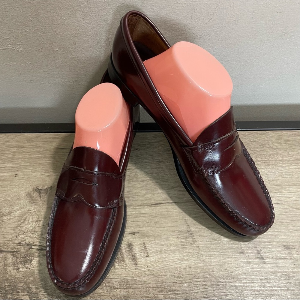 PREPPY Women's GH BASS Weejuns CORDOVAN Leather CLASSIC Penny LOAFERS Shoes 11AA - Picture 3 of 7